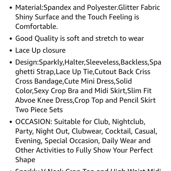 NWOY Bodycon Shiny Two Piece - Picture 6 of 6